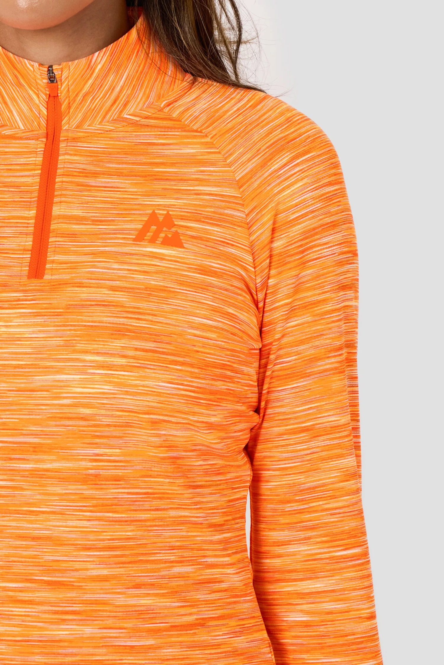 Women's Trail 1/4 Zip - Tangerine/White 6 Women's Trail 1/4 Zip - Tangerine/White - Image 4