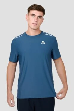 Charge Print T-Shirt - Naval/Dawn