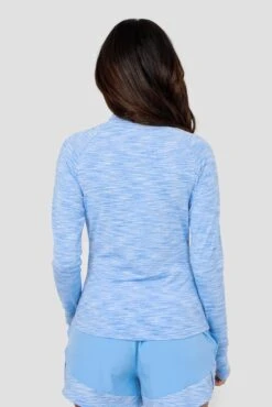 Women's Trail 1/4 Zip - Light Blue Multi -Montirex 49p1Ak 0QE3Xg3KRejMheZbdaREGl7TkVkAbidB99E
