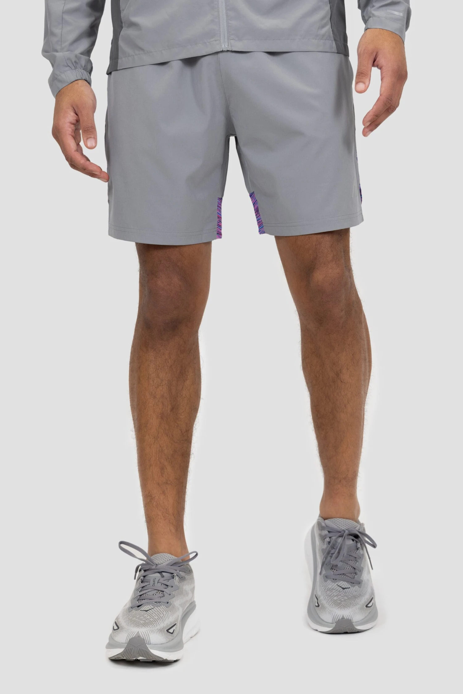 Trail Panel Short - Grey/Pink/Blue 5 Trail Panel Short - Grey/Pink/Blue - Image 3