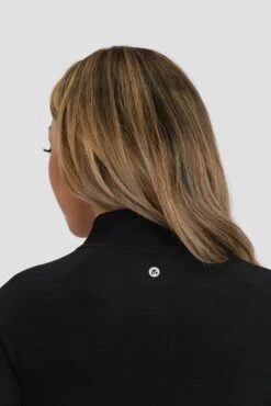 Breathe 1/4 Zip - Black -Montirex BREATHE 1 4 ZIP BLACK back detail