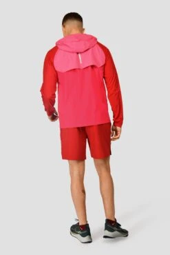 Breeze Windbreaker - Burgundy/Rouge/Hibiscus -Montirex BREEZE WINDBREAKER BURGUNDY ROUGE HIBISCUS full back