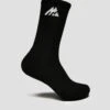 MTX Performance Socks 3 Pack - Black/White 1 MTX Performance Socks 3 Pack - Black/White -Montirex Black full length side