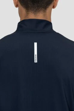 Charge 2.0 1/4 Zip - Midnight Blue -Montirex CHARGE 2.0 1 4 ZIP BLACK IRIS back detail