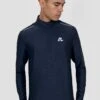 Charge 2.0 1/4 Zip - Midnight Blue -Montirex CHARGE 2.0 1 4 ZIP BLACK IRIS close front