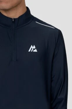 Charge 2.0 1/4 Zip - Midnight Blue -Montirex CHARGE 2.0 1 4 ZIP BLACK IRIS logo