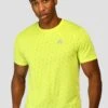 Crux Knit T-Shirt - Lime Frost -Montirex CRUX KNIT TEE LIME FROST close front