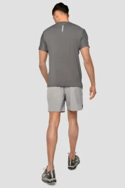 Charge T-Shirt - Cement Grey -Montirex Charge T shirt Cement Grey full back