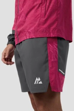 Geo M Print Short - Slate Grey/Cherry -Montirex D4sa5x0pmS igrOxbchu8cijP4W71AXUEpkzwDkSrSA