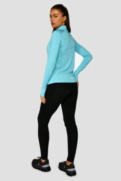 Women's Draft 1/4 Zip - Neon Sky -Montirex DRAFT1 4ZIP NEONSKY FULLBACK