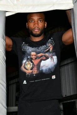 Leon Edwards Head Shot T-Shirt - Black -Montirex DSC 6643