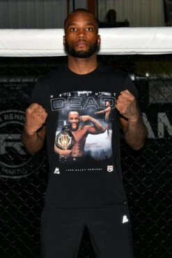 Leon Edwards Head Shot T-Shirt - Black -Montirex DSC 6661