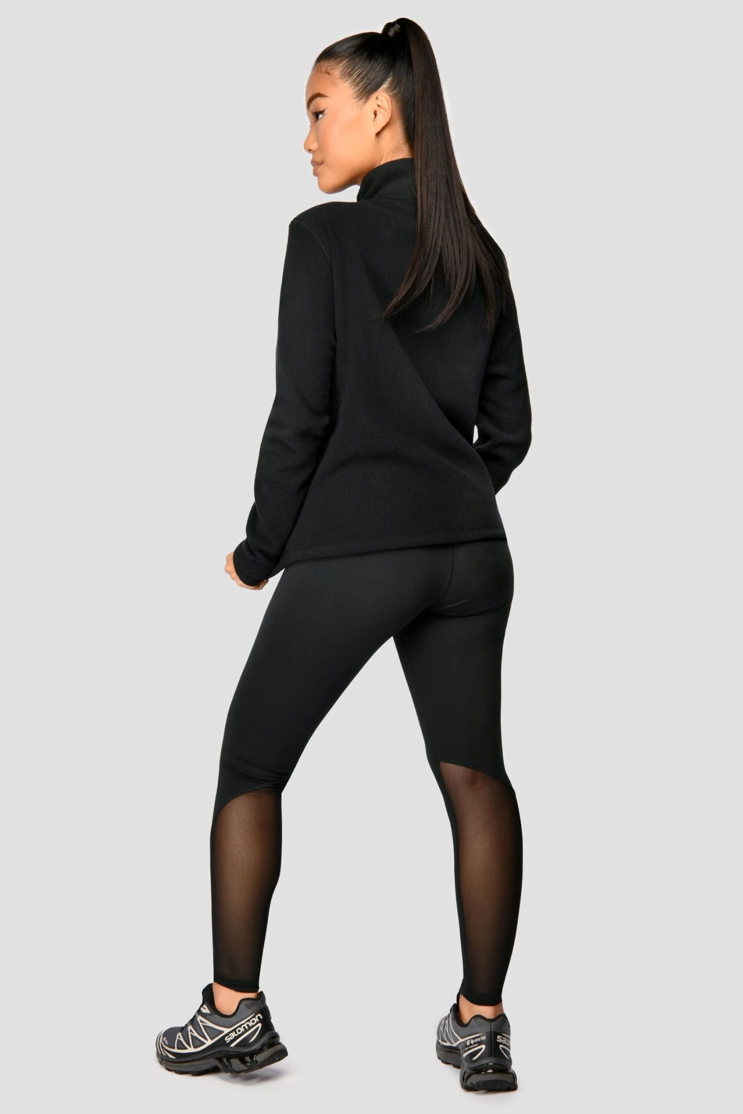 Everest Oversized Polar Fleece 1/4 Zip - Black 6 Everest Oversized Polar Fleece 1/4 Zip - Black - Image 4