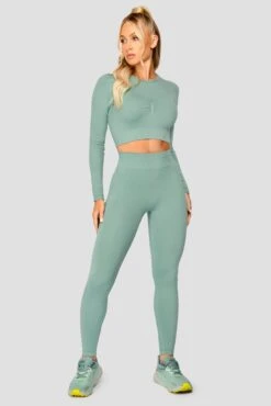 Evolve Seamless Legging - Jade -Montirex EVOLVECORESEAMLESSLEGGING Jade fullfront