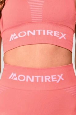 Energy Seamless Bra Top - Rose Pink/Orchid Pink 11 Energy Seamless Bra Top - Rose Pink/Orchid Pink -Montirex Energy Seamless Bra Top Rose Pink Orchid Pink Detail