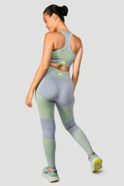 Energy 2.0 Seamless Bra Top - Cadet Grey/OG Neon -Montirex Energy2.0SeamlessBraTop CadetGrey OgNeon back