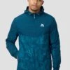 Geo M Print Windbreaker - Abyssal 1 Geo M Print Windbreaker - Abyssal -Montirex GEO M PRINT WINDBREAKER SAILOR BLUE CLOSE FRONT