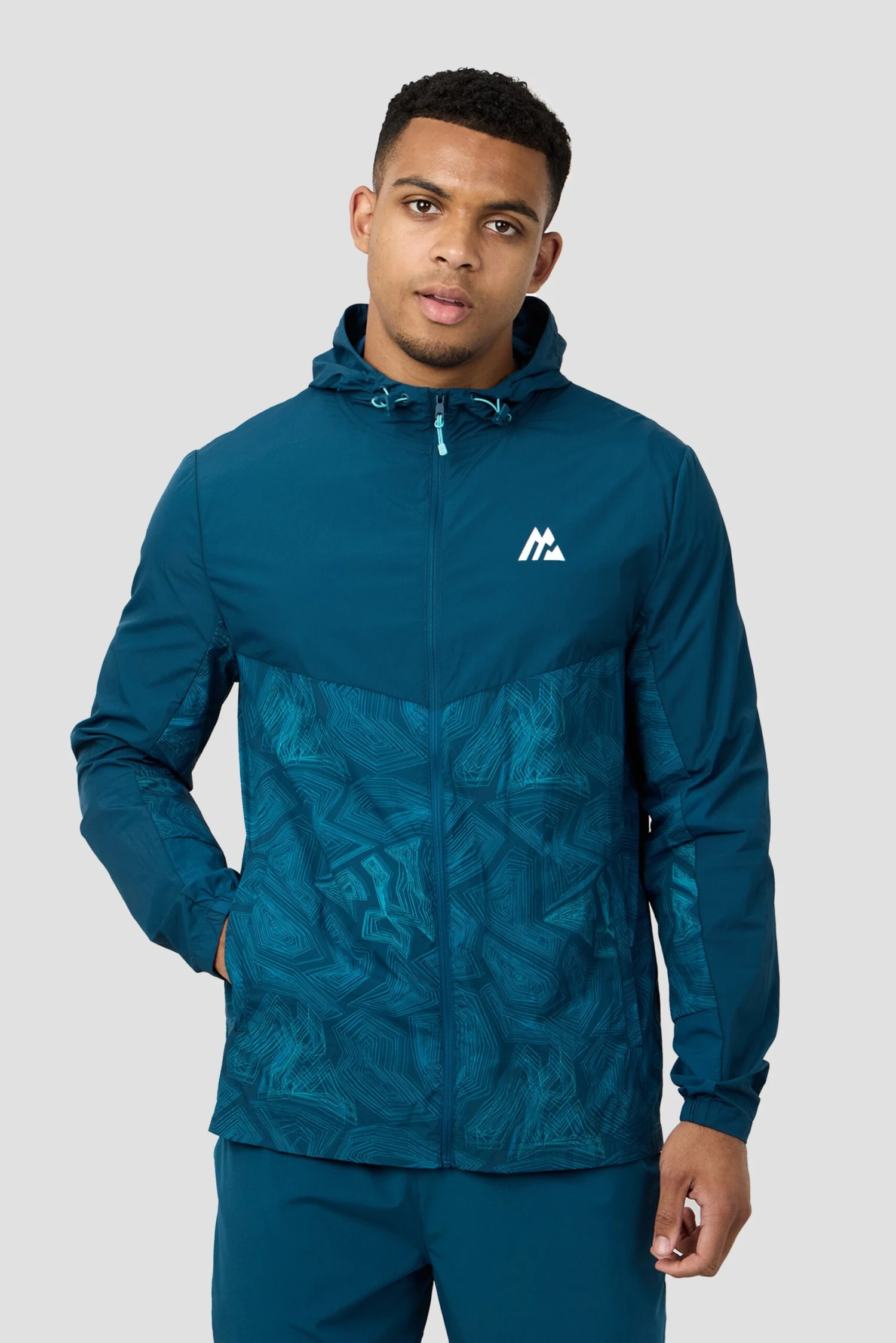 Geo M Print Windbreaker - Abyssal 3 Geo M Print Windbreaker - Abyssal
