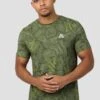 Geo M Print T-Shirt - Elm -Montirex GEOMPRINT SHIRT GREEN 1
