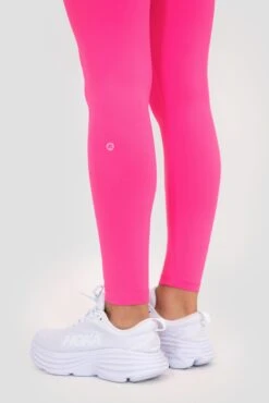 Icon Full Length Legging - Magenta -Montirex ICON FULL LENGTH LEGGING PINK GLO Back Logo v2