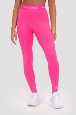 Icon Full Length Legging - Magenta -Montirex ICON FULL LENGTH LEGGING PINK GLO Close Front v2