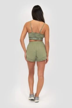 Icon Lite Bra - Khaki Multi -Montirex ICON LITE BRA OIL GREEN FOUR LEAF CLOVER TEA Full Back