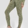 Icon Lite Legging - Khaki Multi -Montirex ICON LITE LEGGING OIL GREEN FOUR LEAF CLOVER TEA Close Side Logo