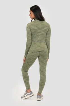 Icon Lite Legging - Khaki Multi -Montirex ICON LITE LEGGING OIL GREEN FOUR LEAF CLOVER TEA Full Back