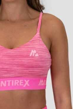 Icon Lite Bra - Pink Multi -Montirex Icon Lite Bra Sugar Plum Cotton Candy Carmine Rose Pink Cosmos logo