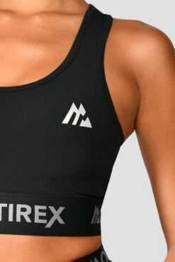 Icon Sports Bra - Black -Montirex IconBraTop Black close