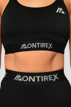 Icon Strappy Bra - Black -Montirex IconStrappyTop Black Close