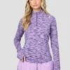 Women's Trail 1/4 Zip - Purple/Lilac Multi -Montirex K10ejG0nQp65B4cnlcThgTx9R9N1aI60EtUuAT2 TxM