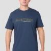 Liverpool Linear T-Shirt - Greyed Indigo -Montirex LIVERPOOLLINEART SHIRT GREYEDINDIGO CF