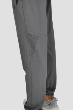 Lumos Woven Pant - Cement Grey -Montirex LUMOS PANT CEMENT GREY ASPHALT close back detail