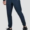 Lumos Woven Pant - Midnight Blue/Deep Blue -Montirex LUMOS PANT MIDNIGHT BLUE DEEP BLUE close side logo