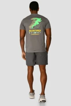 MTX Run Vital Cotton T-Shirt - Cement Grey -Montirex MTX RUN VITAL COTTON TEE CEMENT GREY back