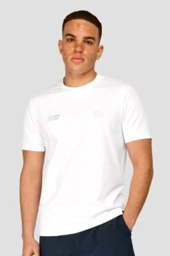MTX Run Vital Cotton T-Shirt - White -Montirex MTX RUN VITAL COTTON TEE WHITE close front