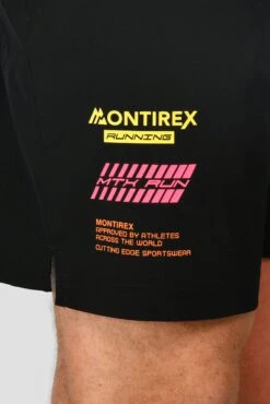 MTX Run Vital Short - Black -Montirex MTX RUN VITAL SHORT BLACK logo detail