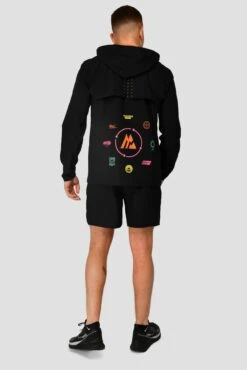 MTX Run Vital Short - Black -Montirex MTX RUN VITAL WINDBREAKER BLACK full back 1