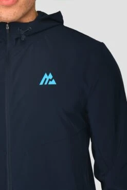 MTX Run Vital Windbreaker - Midnight Blue -Montirex MTX RUN VITAL WINDBREAKER MIDNIGHT BLUE logo side1