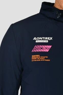 MTX Run Vital Windbreaker - Midnight Blue -Montirex MTX RUN VITAL WINDBREAKER MIDNIGHT BLUE logo side2