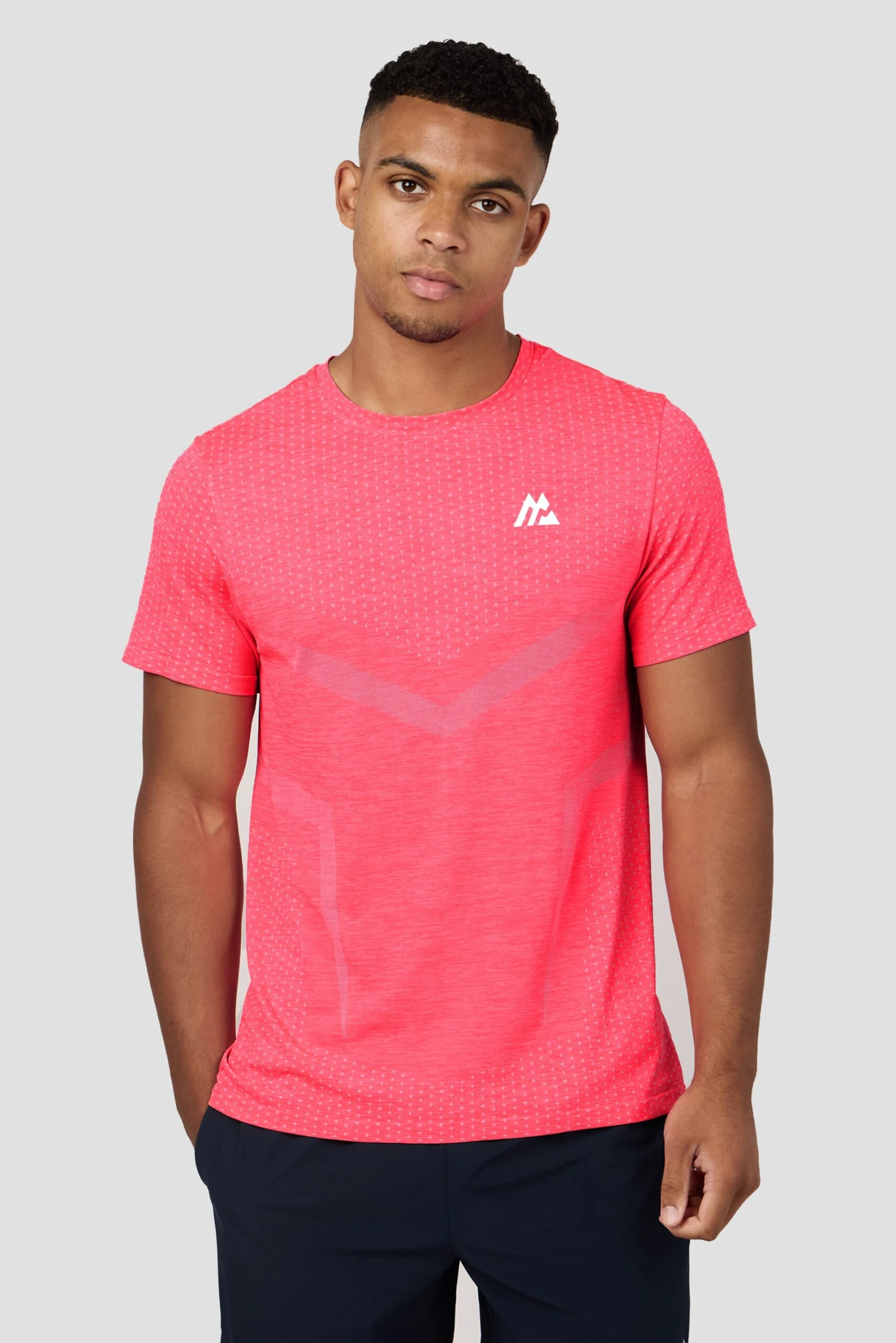 Vault Seamless T-Shirt - Shocking Pink/Breeze 3 Vault Seamless T-Shirt - Shocking Pink/Breeze