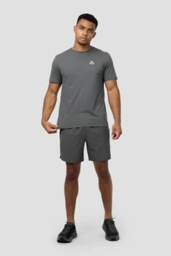 Peak Gridded Polartec® T-Shirt - Cement Grey -Montirex PEAK GRIDDED SHIRT GREY 3