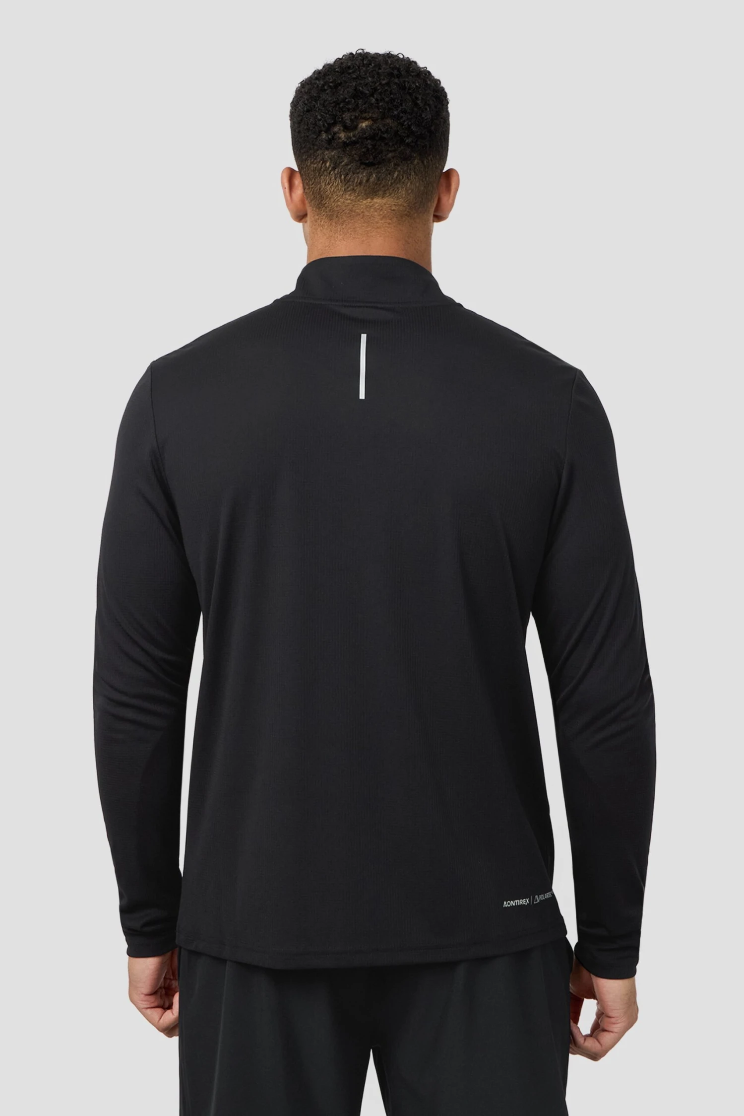 Peak Gridded Polartec® 1/4 Zip - Black 4 Peak Gridded Polartec® 1/4 Zip - Black - Image 2