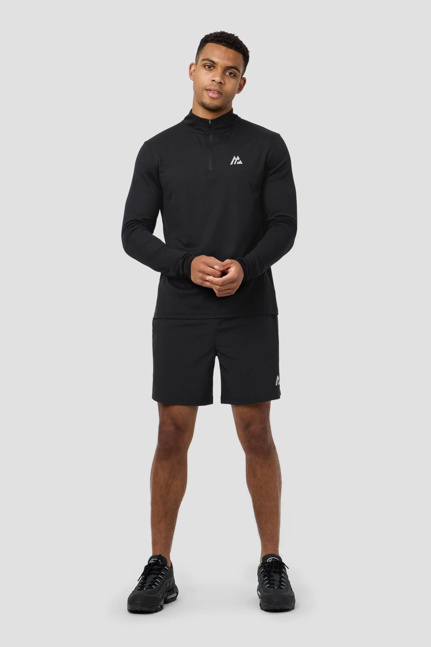 Peak Gridded Polartec® 1/4 Zip - Black 5 Peak Gridded Polartec® 1/4 Zip - Black - Image 3