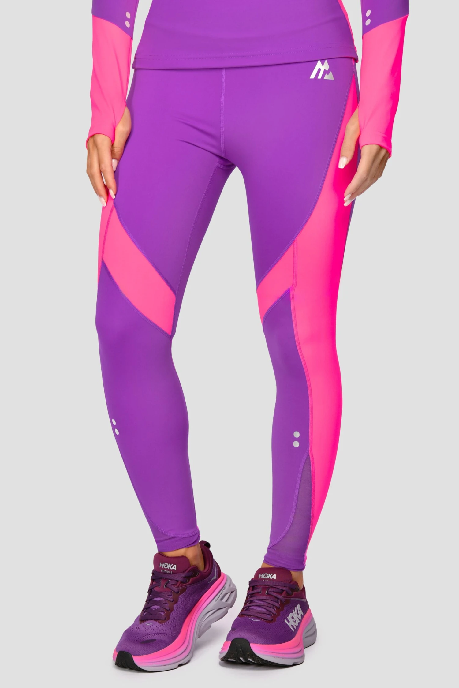 Power Panelled Legging - Electric Purple/Pink 3 Power Panelled Legging - Electric Purple/Pink