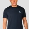 Radial T-Shirt - Midnight Blue -Montirex RADIAL TEE MIDNIGHT BLUE close front