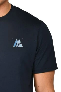 Radial T-Shirt - Midnight Blue -Montirex RADIAL TEE MIDNIGHT BLUE logo detail