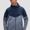 Recover Fleece Hood - Midnight Blue -Montirex Recover Fleece Hood Midnight Blue close front