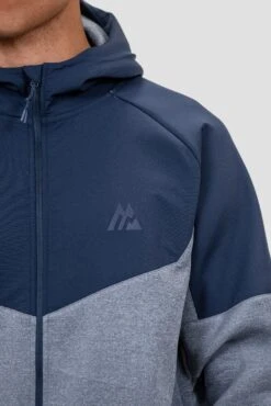 Recover Fleece Hood - Midnight Blue -Montirex Recover Fleece Hood Midnight Blue close logo